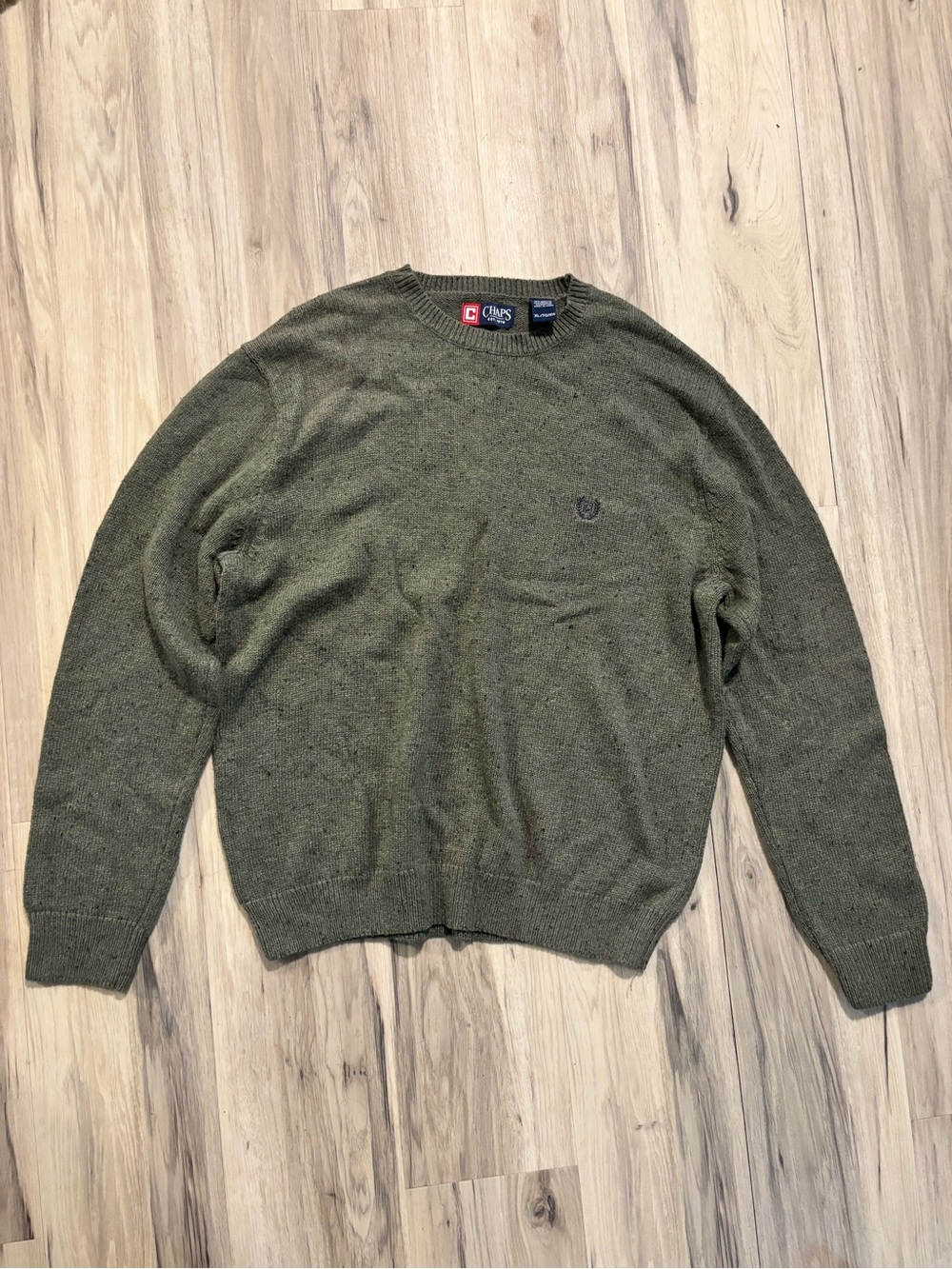 Vintage Chaps Olive Green Crewneck Sweater